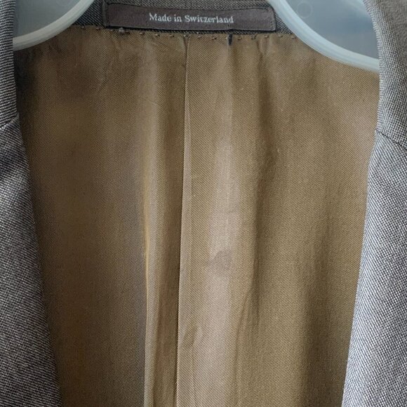 Ermenegildo Zegna Sport Coat Men's 44 R Brown Suit‎ Jacket Wool Blazer $2895 - Picture 9 of 15